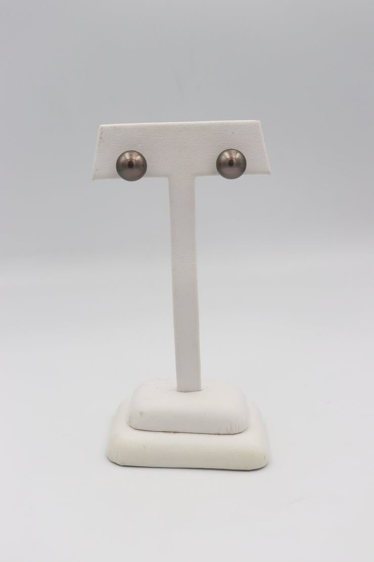 10mm Tahitian Pearl Studs