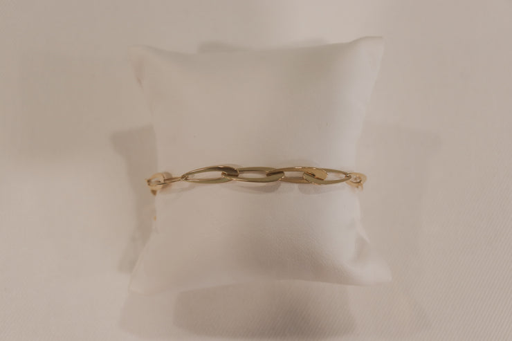 14Karat Yellow Gold Fancy Link Bracelet