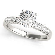 ENGAGEMENT RINGS SINGLE ROW PRONG SET