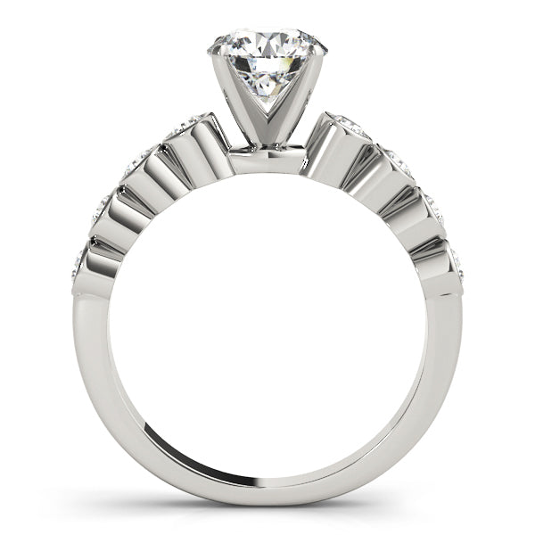 ENGAGEMENT RINGS SINGLE ROW BEZEL SET