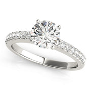 ENGAGEMENT RINGS SINGLE ROW PRONG SET