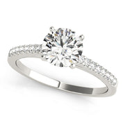 ENGAGEMENT RINGS SINGLE ROW PRONG SET