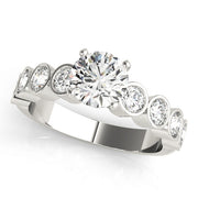 ENGAGEMENT RINGS SINGLE ROW BEZEL SET