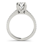 ENGAGEMENT RINGS SINGLE ROW PRONG SET