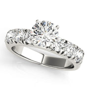 ENGAGEMENT RINGS SINGLE ROW PRONG SET