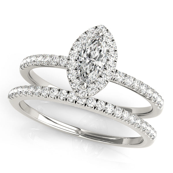 ENGAGEMENT RINGS HALO MARQUISE