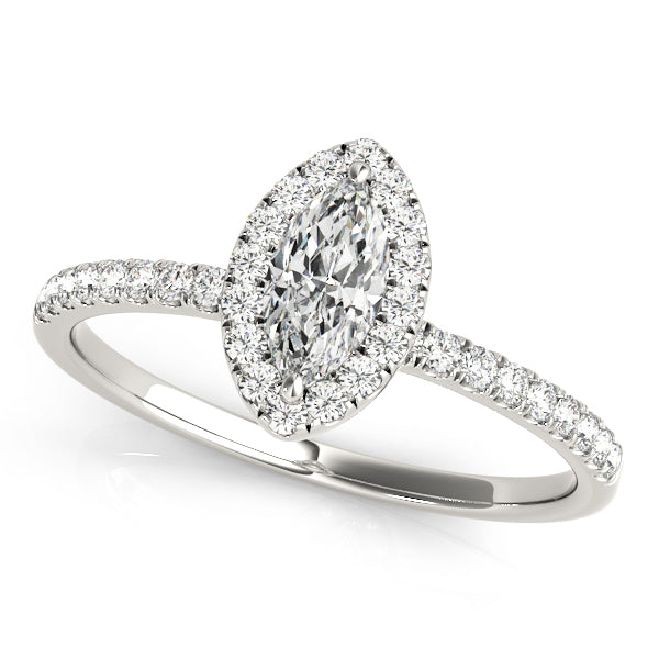 ENGAGEMENT RINGS HALO MARQUISE