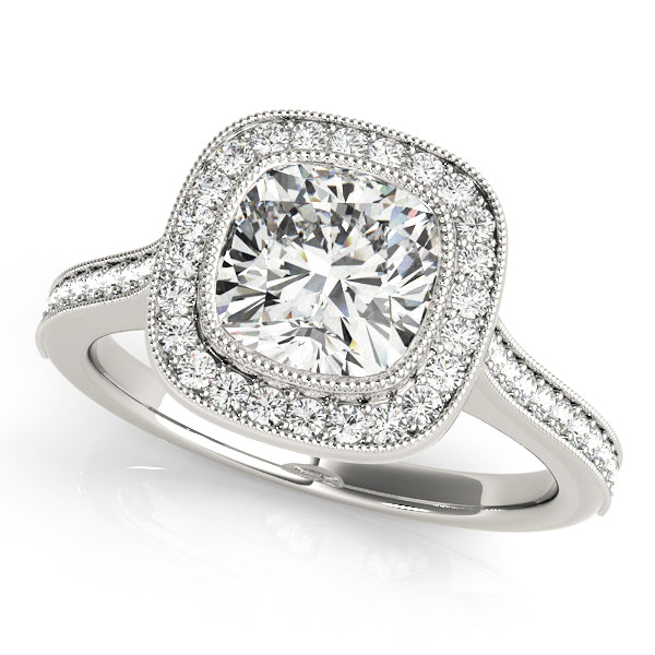 ENGAGEMENT RINGS HALO CUSH