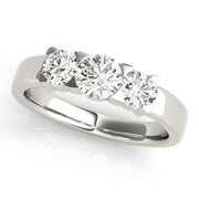 ENGAGEMENT RINGS 3 STONE ROUND