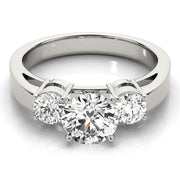 ENGAGEMENT RINGS 3 STONE ROUND