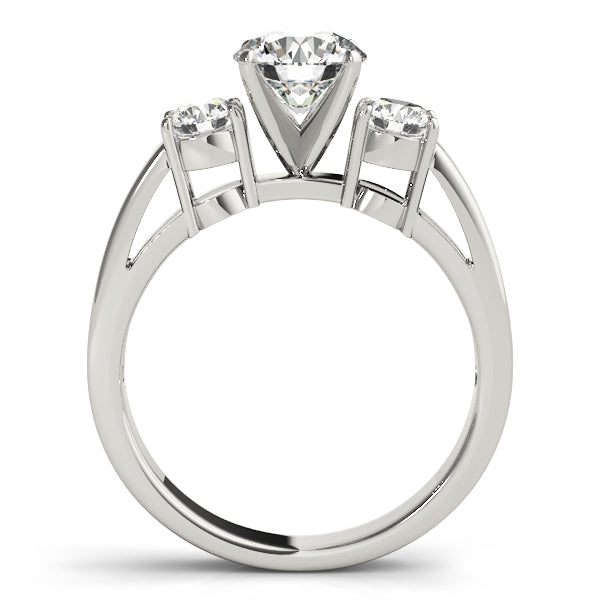 ENGAGEMENT RINGS 3 STONE ROUND