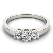 ENGAGEMENT RINGS 3 STONE ROUND