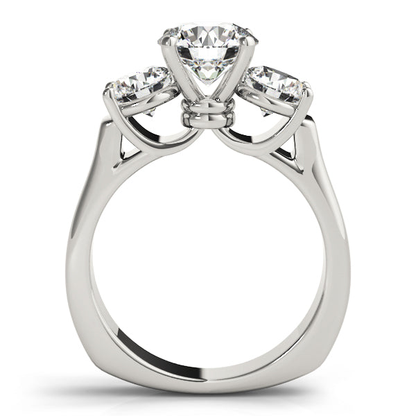 ENGAGEMENT RINGS 3 STONE ROUND