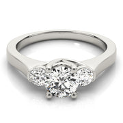 ENGAGEMENT RINGS 3 STONE ROUND