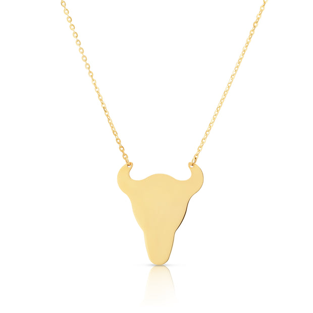 14K Gold Longhorn Necklace