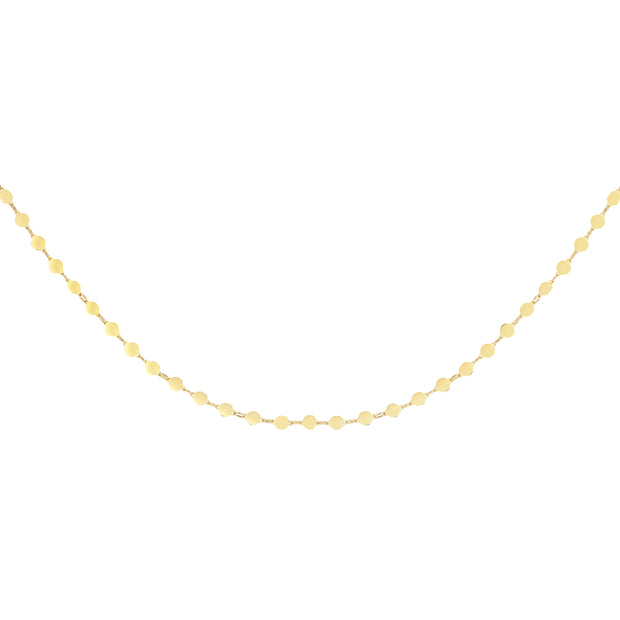 14K Gold Polished Mirror Chain